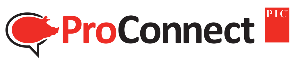 PIC's ProConnect resource logo of a pig within a message bubble. 