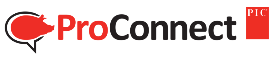 PIC's ProConnect resource logo of a pig within a message bubble. 